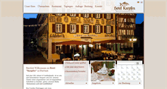 Desktop Screenshot of hotel-karpfen.com