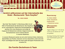 Tablet Screenshot of hotel-karpfen.de